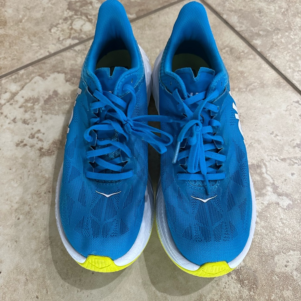 Hoka One One Carbon X Blue Athletic Running Shoes Women’s 8.5D - Picture 3 of 9